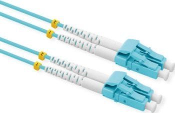 Value VALUE kabel światłowodowy 50/125m OM3, LC/LC, złącze Low-Loss, turkusowy, 20 m
