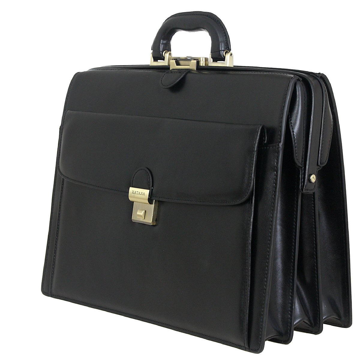 Teczka adwokacka z naturalnej skóry w kolorze czarnym KATANA