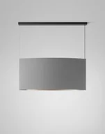 Lampy sufitowe - Lampa wisząca Noren S/151.2 w jasnoszarym kolorze z oświetleniem skierowanym zarówno w górę, jak i w dół - miniaturka - grafika 1