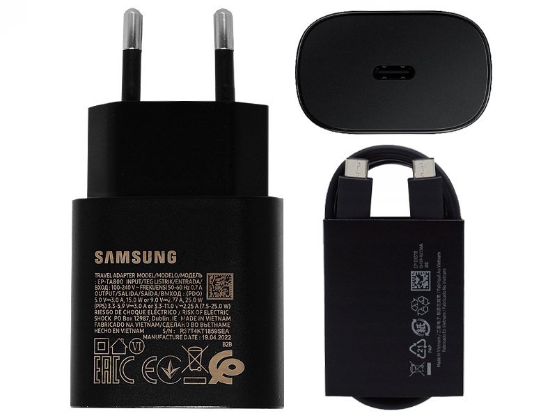 ORYGINALNA ŁADOWARKA SAMSUNG 25W PD S22 S23 S24 A53 S21 A54 A14 A34 + KABEL