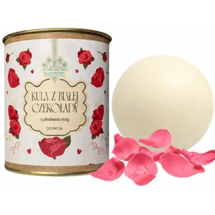 Kula do picia z Białej Czekolady z Płatkami Róży 45g - Delikatna Gorąca Czekolada Schroniska Bukowina Walentynki - Kakao i czekolada Kula do picia z Białej Czekolady z Płatkami Róży 45g - Delikatna Gorąca Czekolada Schroniska Bukowina Walentynki - Kakao i czekolada - miniaturka - grafika 1