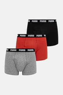 Puma bokserki 3-pack męskie kolor czerwony 938327 - Majtki damskie - miniaturka - grafika 1