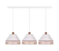 Lampy sufitowe - Duolla - Żyrandol na lince AVIGNON 3xE27/15W/230V biały/beżowy - miniaturka - grafika 1