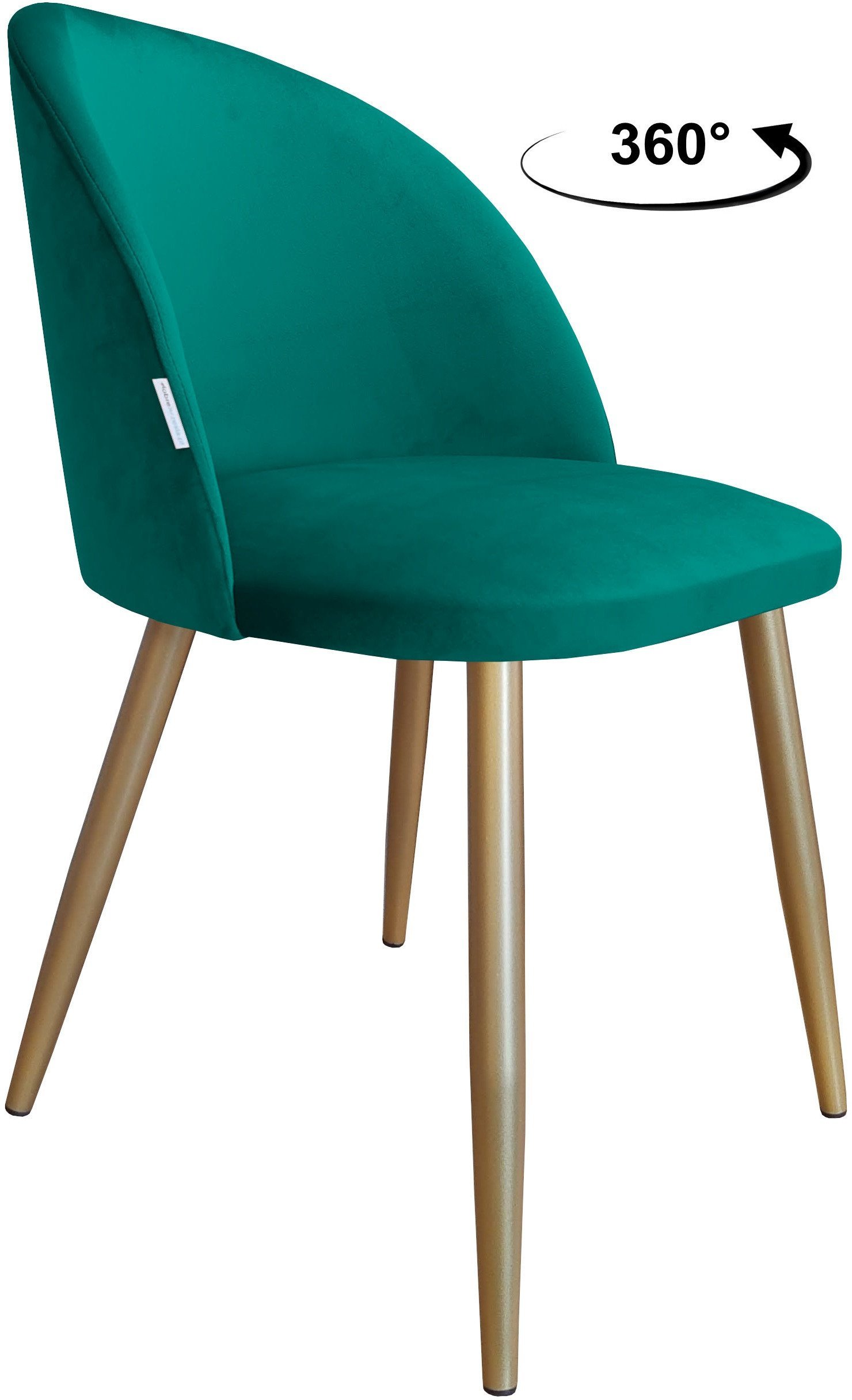 Krzesło obrotowe Colin podstawa złota MG20