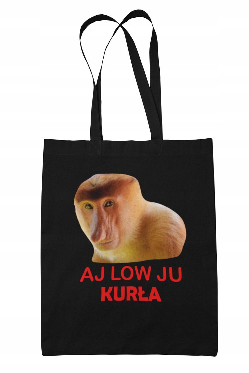 Torba Shopper-Eko-Na Ramie- Śmieszny Napis-Janusz