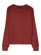 Swetry damskie - Vero Moda Sweter w kolorze bordowym - miniaturka - grafika 1