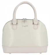 Torebki damskie - Elegancka Torebka Damska Kuferek firmy David Jones Jasno Szary - miniaturka - grafika 1