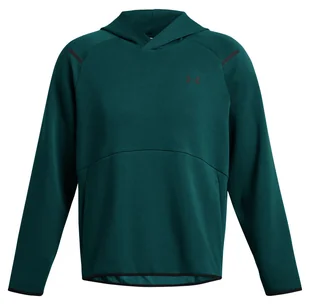 Bluza męska UNDER ARMOUR z kapturem UA Unstoppable Fleece Zielona - Koszulki męskie - miniaturka - grafika 1