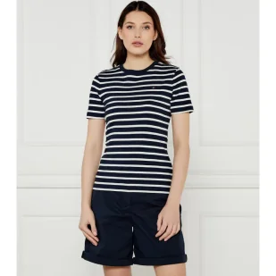 Tommy Hilfiger T-shirt Slim Fit - Koszulki i topy damskie - miniaturka - grafika 1