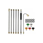 Akcesoria do myjek - Narzędzie do czyszczenia rynien, myjka ciśnieniowa, przedłużki, dysza do czyszczenia dachów - miniaturka - grafika 1