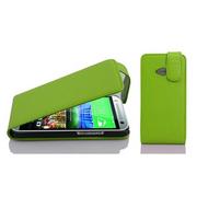 Etui i futerały do telefonów - Cadorabo cador Abo  Flip Style etui do HTC One M8 mini  Case Cover pokrowiec ochronny torba na notebooka, zielone jabłko DE-101951 - miniaturka - grafika 1