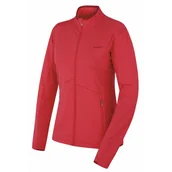 Bluzy sportowe damskie - Bluza damska Husky Tarp Zip Rozmiar: S / Kolor: różowy - miniaturka - grafika 1