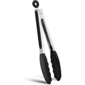 Szczypce do grilla - Szczypce kuchenne ze stali nierdzewnej, szczypce do mięsa, odporne na ciepło, do grillowania i gotowania (1 sztuka) 34,5 cm - miniaturka - grafika 1
