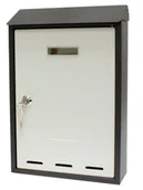 Skrzynki na listy - Skrzynka Pocztowa Na Listy 33X22X7Cm Verotech 3140/1_Bl_Gr Czarno-Szara - miniaturka - grafika 1