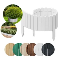 Ogrodzenia - PŁOTEK OGRODOWY Palisada Rollborder Obrzeże Floranica - 100 x 40 cm Biały - miniaturka - grafika 1
