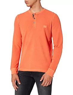 Koszulki męskie - Camel Active Męski T-Shirt 4096716T11, Pomarańczowy Czerwony, 3Xl - grafika 1