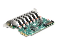 Karty sieciowe - DeLOCK Karta PCI Express x1 do 7 x zewnętrzne USB 5 Gbps Typ-A żeński - miniaturka - grafika 1