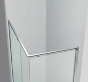 Kabiny prysznicowe - Novellini KUADHSF-B Modus drzwi do wnęki G160 lewe wys 195 cm szkło 6 mm przejrzyste profil chromKabiny pr - miniaturka - grafika 1