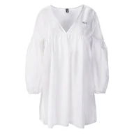 Sukienki - Damska Sukienka KARL LAGERFELD KARL DNA SHORT BEACH DRESS 230W2210-100 – Biały - miniaturka - grafika 1