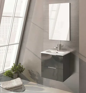 Elita Set Street Plus Zestaw szafka z umywalką 50 cm kolor anthracite 166285  166285 - Szafki łazienkowe - miniaturka - grafika 1