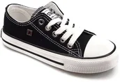 Buty dla dziewczynek - Trampki dziecięce czarne BIG STAR FF374206 - miniaturka - grafika 1