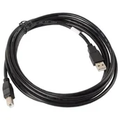 Kable USB - LANBERG LANBERG Kabel USB 2.0 AM-BM 3M czarny (CA-USBA-10CC-0030-BK) - miniaturka - grafika 1