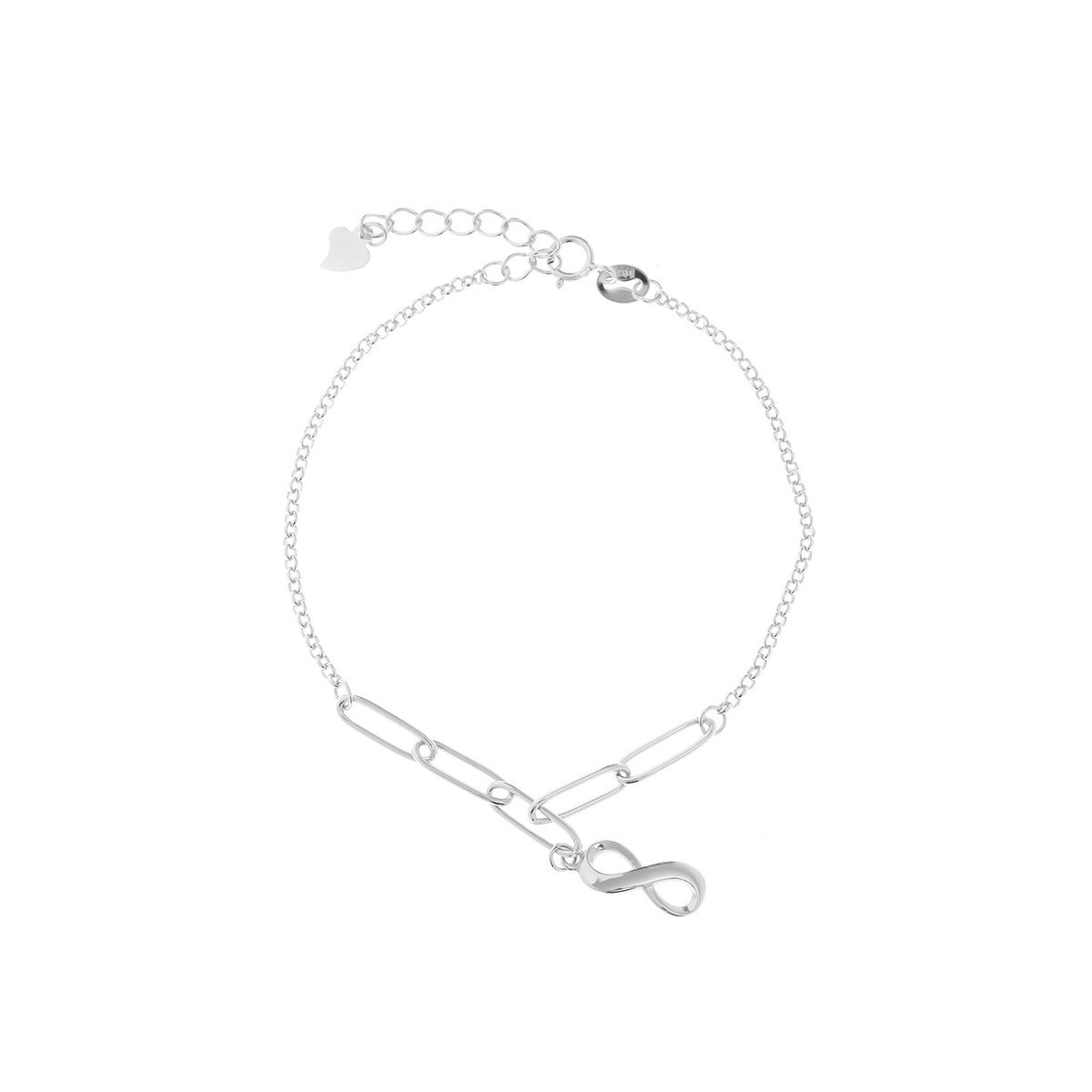 Bransoletka Srebrna 925 Nieskończoność