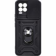 Etui i futerały do telefonów - Bizon Etui Case CamShield Ring Realme 8 / 8 Pro czarne BCCSRRE8/8PBK - miniaturka - grafika 1