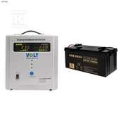 Zasilacze awaryjne UPS - Volt Polska Zasilacz awaryjny SINUS PRO 2200 E 12/230V (1600/2200W) + Akumulator AGM 12V 200 Ah - miniaturka - grafika 1