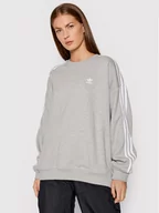 Bluzy damskie - Adidas Bluza adicolor Classics H33538 Szary Oversize - miniaturka - grafika 1