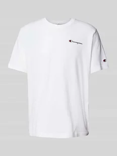 T-shirt z nadrukiem z logo - Koszulki męskie - miniaturka - grafika 1