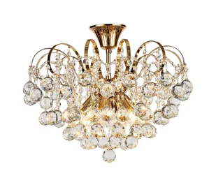 Brilagi - Żyrandol natynkowy CRYSTAL 6xE14/60W/230V złoty - Lampy sufitowe - miniaturka - grafika 1