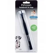 Higiena jamy ustnej zwierząt - Petosan szczoteczka z podwójną główką do mycia zębów u psa L - miniaturka - grafika 1