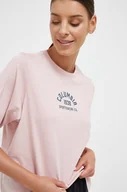 Koszulki sportowe damskie - Columbia t-shirt bawełniany kolor różowy - miniaturka - grafika 1