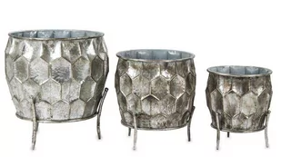 Art-Pol DONICA OSŁONKA DONICZKA DONICZKI METALOWE Kpl. 3 szt 135668 - Donice - miniaturka - grafika 1