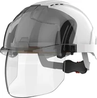 Akcesoria BHP - Kask EVO VISTAshield z wizjerem, biały - miniaturka - grafika 1