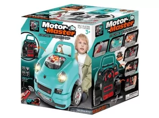 Zestaw Mechanika, Samochód Auto Silnik Do Rozkręcania, Warsztat 61 Elementów, Niebieski Porsche - Zabawy w naśladowanie dorosłych - miniaturka - grafika 1