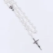 Różańce - Różaniec do Pierwszej Komunii biały perła - miniaturka - grafika 1