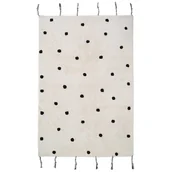 Dywany dla dzieci - Dywan kremowy w czarne kropki Numi Black 100x150 - miniaturka - grafika 1