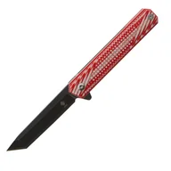 Noże - Womsi Wolf nóż składany tanto red white G10 S90V - miniaturka - grafika 1