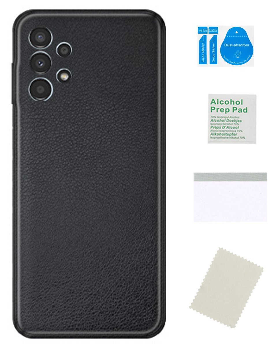 Folia ochronna do SAMSUNG GALAXY A13 4G na tył skin kropka czarna skórka