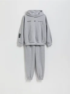 Reserved - Bawełniany komplet - jasnoszary - Bluzy dla chłopców - miniaturka - grafika 1