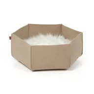 Legowiska dla kotów - Ava | Legowisko Kosz Dla Kota Z Filcu | Canadian Cat | Rozmiar L |  Kremowy - miniaturka - grafika 1