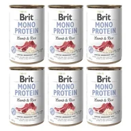 Mokra karma dla psów - Brit Mono Protein z jagnięciną i ryżem 6 x 400 g - miniaturka - grafika 1