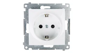 Kontakt Simon Simon 54 Gniazdo pojedyncze SCHUKO z/u 16A IP20 z przesłoną torów białe DGSz1Z.01/11 WMDW-03111x-011 0001-00000-51171 [6007499] - Gniazdka elektryczne - miniaturka - grafika 2