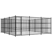 Budy dla psów - vidaXL VidaXL Kojec zewnętrzny dla psa 450 x 450 x 185 cm 170896 - miniaturka - grafika 1