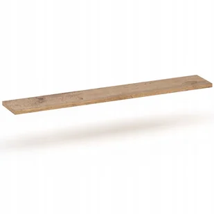 Laminowana Solidna Stylowa Wisząca Półka Na Książki Ozdoby 100x15 Dąb Wotan - Półki do salonu - miniaturka - grafika 1