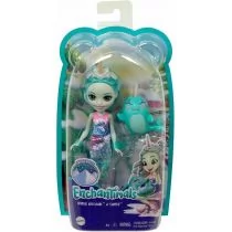 Enchantimals Lalka Naddie Narwhal + zwierzątko Sword GJX41 - Lalki dla dziewczynek - miniaturka - grafika 1