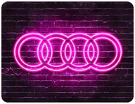 Podkładki pod mysz - PODKŁADKA POD MYSZKĘ AUDI Z IMIENIEM 23x19CM DO LAPTOPA - miniaturka - grafika 1