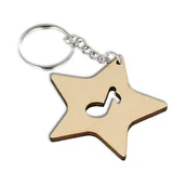 Dekoratorstwo - Brelok, gwiazda z nutką - miniaturka - grafika 1